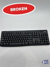 BROKEN Logitech K270 Full Size Wireless Keyboard for Windows Black