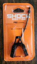 Shock Doctor Pro Strapped Mouth Guard Black Basic All Around Performance, Youth