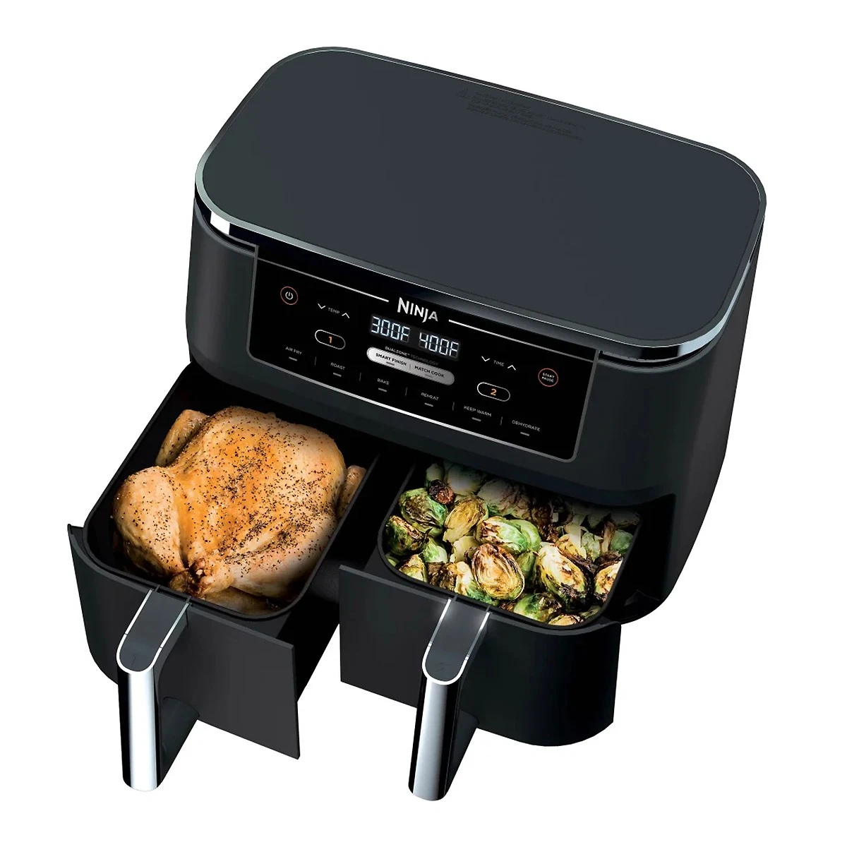 Ninja R-AD300CO Foodi 10qt XL 2-Basket Air Fryer, Black - Certified Refurbished
Opens in a new windo