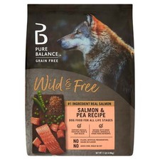 Pure Balance Salmon  Pea Recipe Dry Dog Food, Grain-Free, 11 lbs