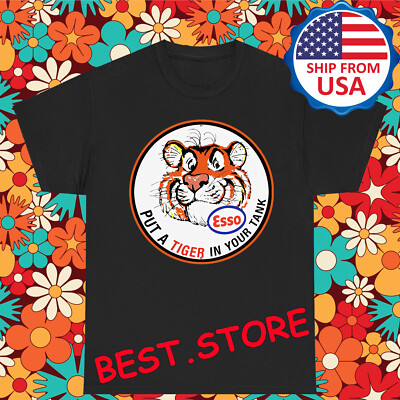 Esso Gasoline Put a Tiger in Your Tank Men's Black Size S-5XL