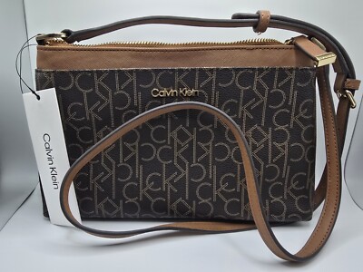 Calvin Klein Women's, Two Compartment, Signature Crossbody