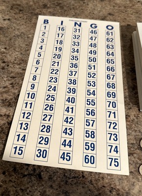 Vintage Cardboard Bingo Cards Set of 50 With Calling Card Vintage Cardboard Bingo Cards Set of 50 With Calling Card