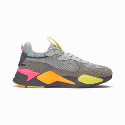 PUMA RS-X Highlighter ''HIGH RISE ULTRA GREY''MENS Grey Pink