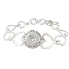 Fit Ginger Snap Bracelet Silver 18mm Snap Toggle bracelet