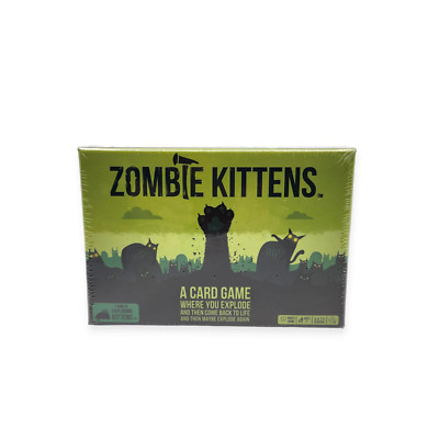 Zombie Kittens: A Card Game By Exploding Kittens Party Game NEW Factory Sealed