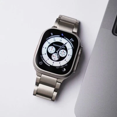 Apple Watch Ultra Band Strap Grade 2 Titanium 49mm Premium Accessories IPhone