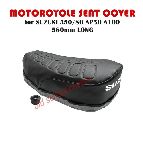 MOTORCYCLE SEAT COVER SUZUKI AP50 A50 A80 A100 580mm long & SEAT STRAP