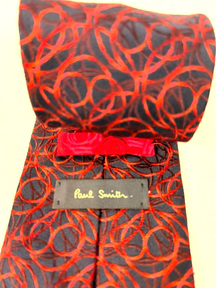 Corbata Paul Smith Multicolor Geométrica SEDA Cuello Para Hombre 58LX3.5W. Foto 4 de 4