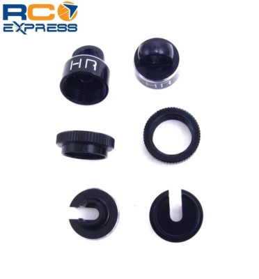Hot Racing Axial XR10 schwarz Aluminium Stoßdämpferkappen AXR15601