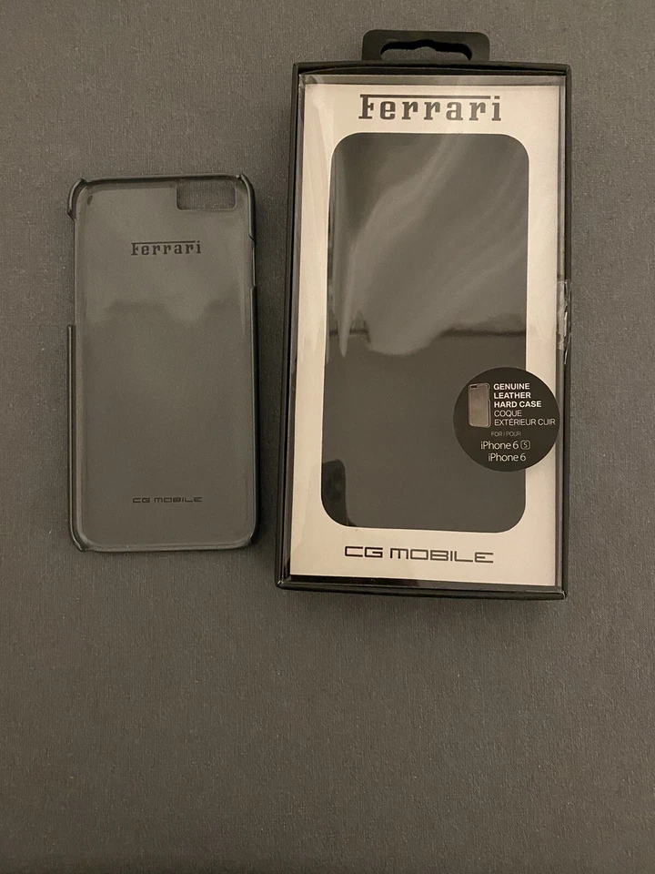 Capa dura de couro Ferrari 458 iPhone 6 Plus/6S Plus [ponto preto/vermelho] CG Mobile - Imagem 2 de 4