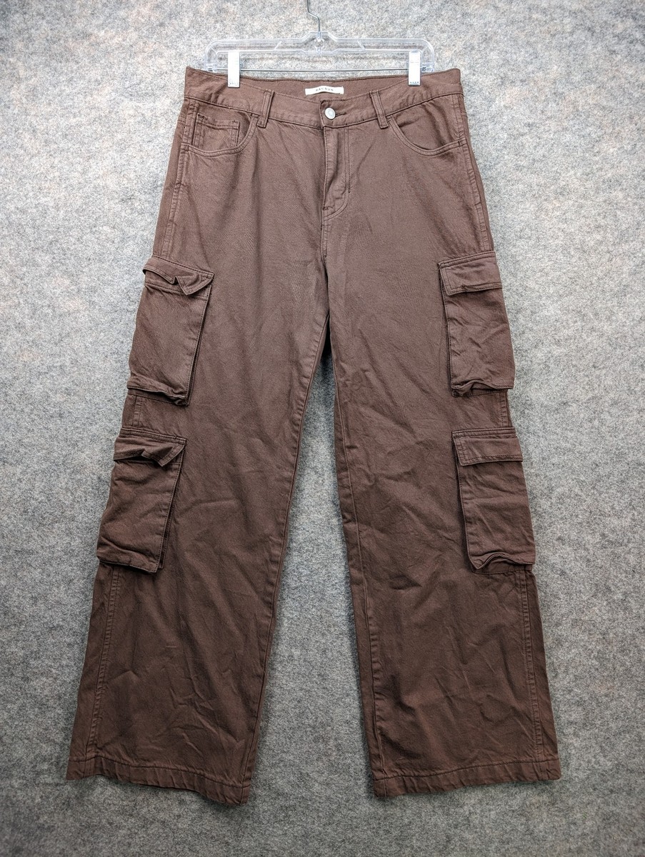 パンツ 90s brown wide cargo pants Pacsun Pants Womens 28 Brown 90's Baggy Cargo Mid Rise Straight