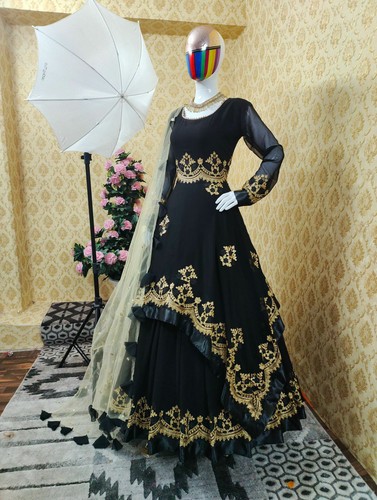 Heavy Embroidery Work Gown 