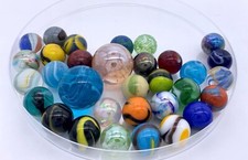 28 Mega Marble Players Shooters w Pouch as Pictured Value Vacor Retired 1