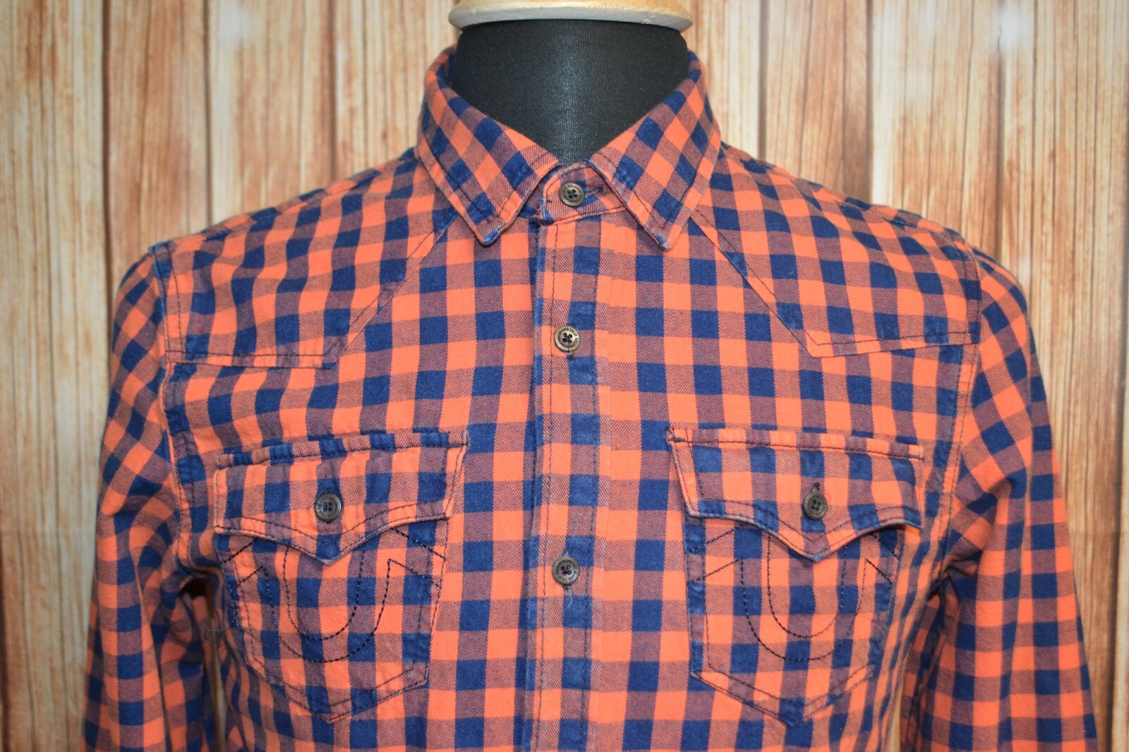 True Religion Boy's Buffalo Woven Western Long Sleeve Shirt Size XL thumbnail 2