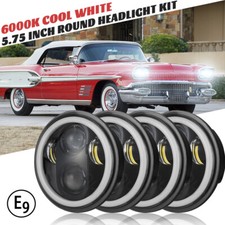 4pcs 5-34 5.75 Led Headlights Hilo Wdrl Fit Lincoln Continental 1958-1979 4pcs 5-34 5.75 Led Headlights Hilo Wdrl Fit Lincoln Continental 1958-1979