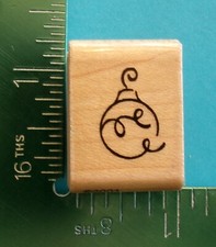 Stampendous CHRISTMAS ORNAMENT Rubber Stamp