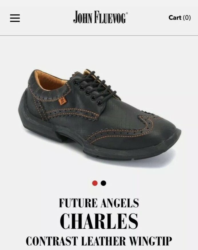 John Fluevog Charles Future Angels Contrast Leather Wingtip 