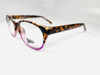New Smilen Eyewear\'s 2000 & Beyond 3086 Tortoise & Purple Eyeglasses 55/18/145 Smilen Eyewear 3086 Tort Blue Eyeglasses 55 18 145 Frames  main image 4