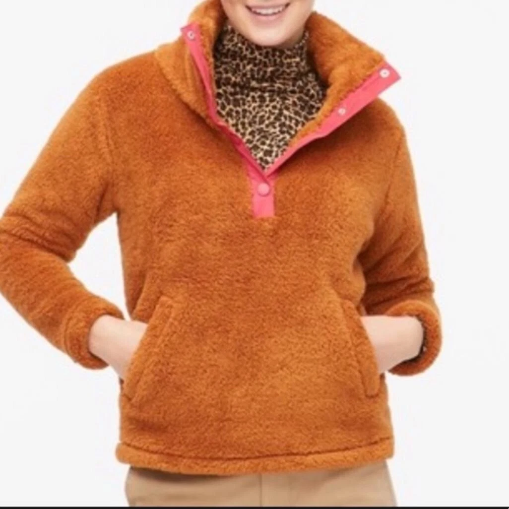 J crew sherpa pullover new arrivals