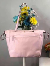 KATE SPADE NY Jae Light Pink Nylon Baby Diaper Bag (No Long Strap)