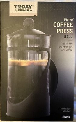 Pierre Coffee French Press, Easy To Clean, 8 Cup Capacity - Today by Primula NIB