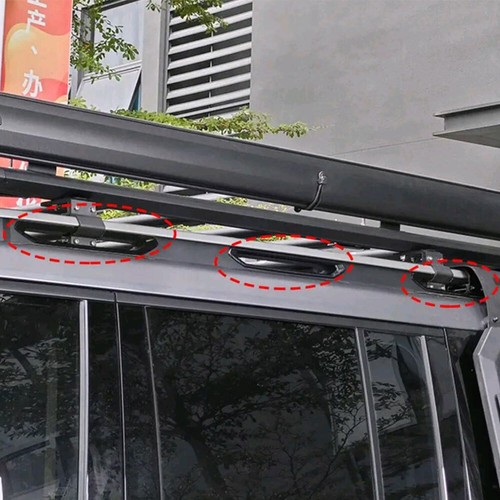 6Pcs Car Roof Luggage Rack Strip Plate Cover Trim Decoration for Jetour for T2 - Picture 7 of 13