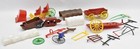 Wild West Cowboys & Indians Wagon Plastic Toy Parts Lot