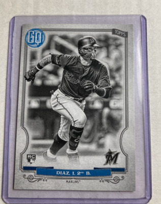 2020 Topps Gypsy Queen #293- ISAN DIAZ Black & White SP Rookie RC #'d 37/50