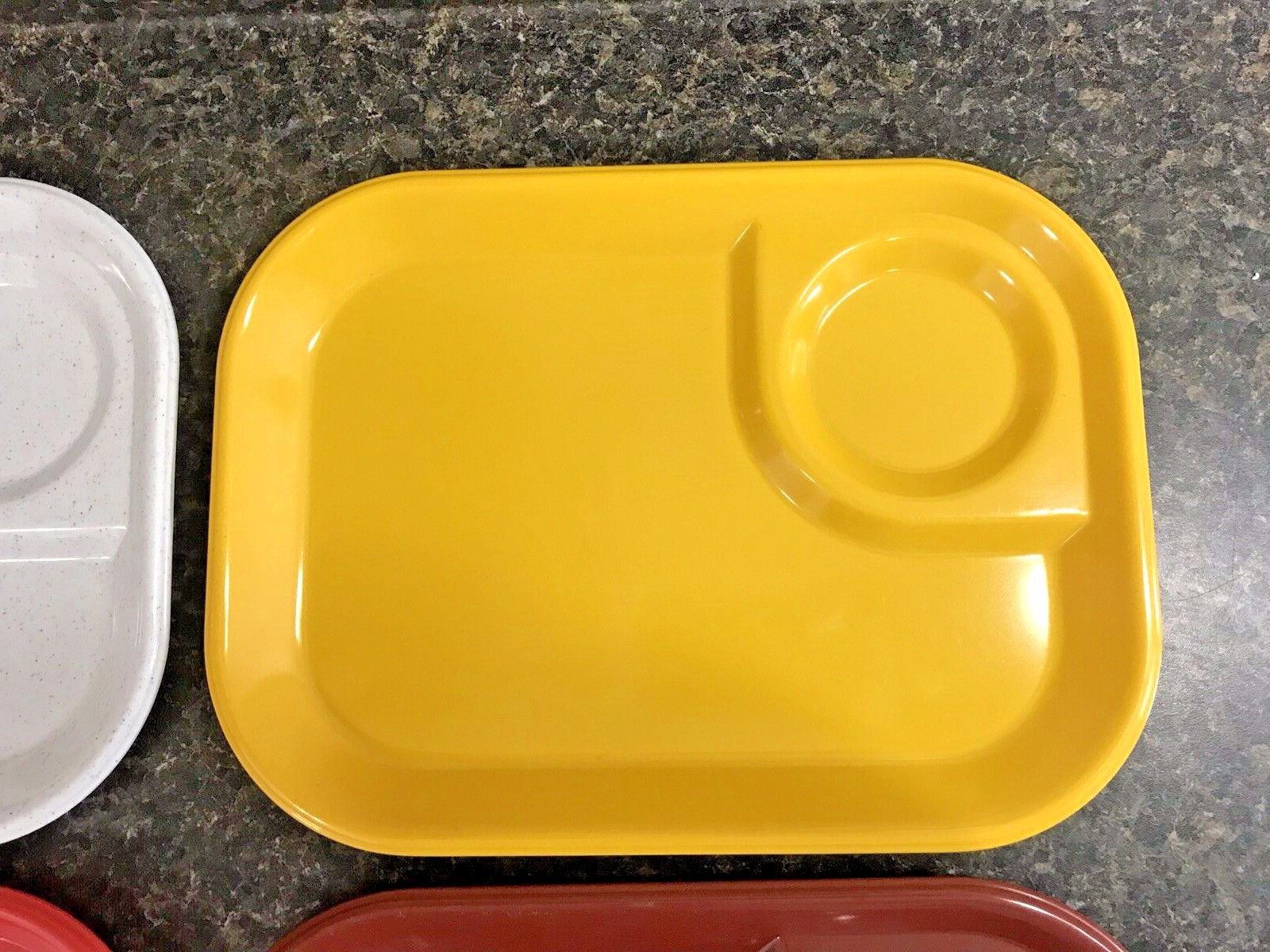 4 Vintage Rubbermaid 3850 Melamine Lunch TV Camping Trays 11 1/2" x 8 1/2" eBay