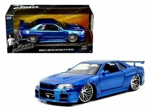 Nissan Skyline GTR R34 Velozes e Furiosos 1:24 (3 modelos) – Fantastic Loot