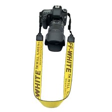 Luxury Yellow Neck Shoulder Strap For Canon Sony Nikon Leica Pentax OFFWHITE  