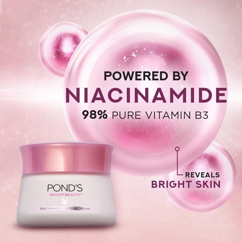 2X Pond's Bright Beauty Anti-Spot Serum Cream with Niacinamide and SPF 15 | 35gm - Picture 4 of 8