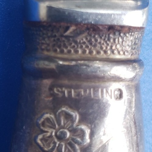Vintage 8,5 Zoll Sterlingsilber Botschafter Cutery Mfg. Obstmesser. Sheffield Eng - Bild 5 von 6