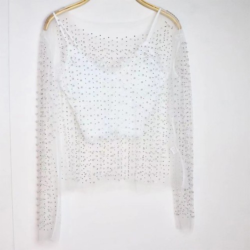 Camisetas Pullover Prendas para el torso corto Túnica Camiseta Perla Mujer√ - Imagen 12 de 15