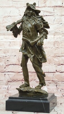 Sammlerstück Indianer Chief Messingskulptur Statue C M Russell Handgemacht Sale