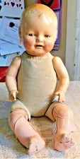 ANTIQUE 1920's HORSMAN COMPOSITION 15" BLINKING EYES DOLL - E.I.H. COMPANY INC. 