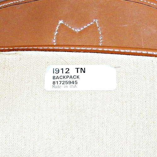 Vintage Dooney Bourke Panama Jack Collection Coated Linen Backpack Bag I912 USA - Picture 11 of 12