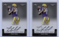 2017 Leaf Trinity Travin Dural Gray Clear Acetate Auto RC LSU Saints WR