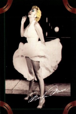 Marilyn Monroe 4X6 Color White Dress Postcard 1999 Illinois