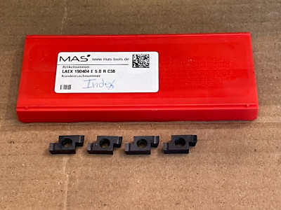 MAS Carbide Inserts - LAEX 190404 E 5.0 R C38 - Qty. 4 - NEW!!!