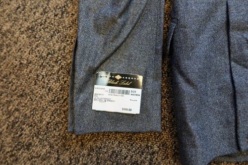 $995 Joseph Abboud Black Label Men's 2-Piece SLIM FIT Suit - 40S / 34 - Gray - Picture 7 of 16