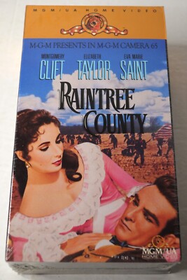 1957 RAINTREE COUNTRY 1990 2 TAPE VHS SET ELIZABETH TAYLOR FACTORY SEALED