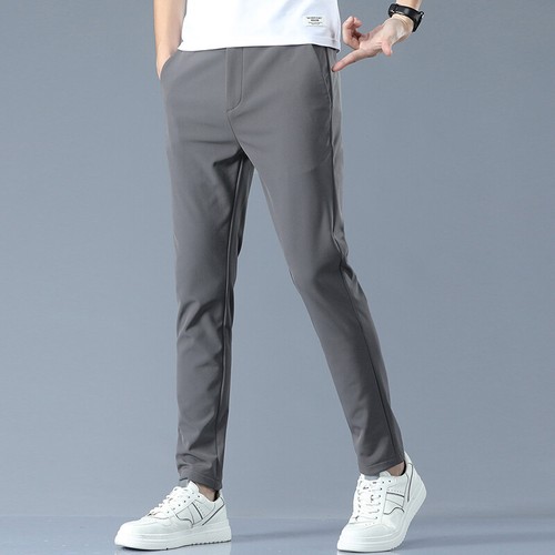 Men Dress Pants Slim Fit Stretch Chino Golf Pocket Hiking Flex Workwear Trouser^ - Picture 10 of 16
