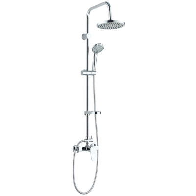 Dusch-Set in Silber INTRA Duschsäule Regendusche Komplettes Duschsystem