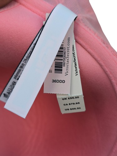 Victoria's Secret Strawberry Ice leicht gefütterter Halb-BH Gr. 36DDD | Neu mit Etikett - Bild 9 von 11