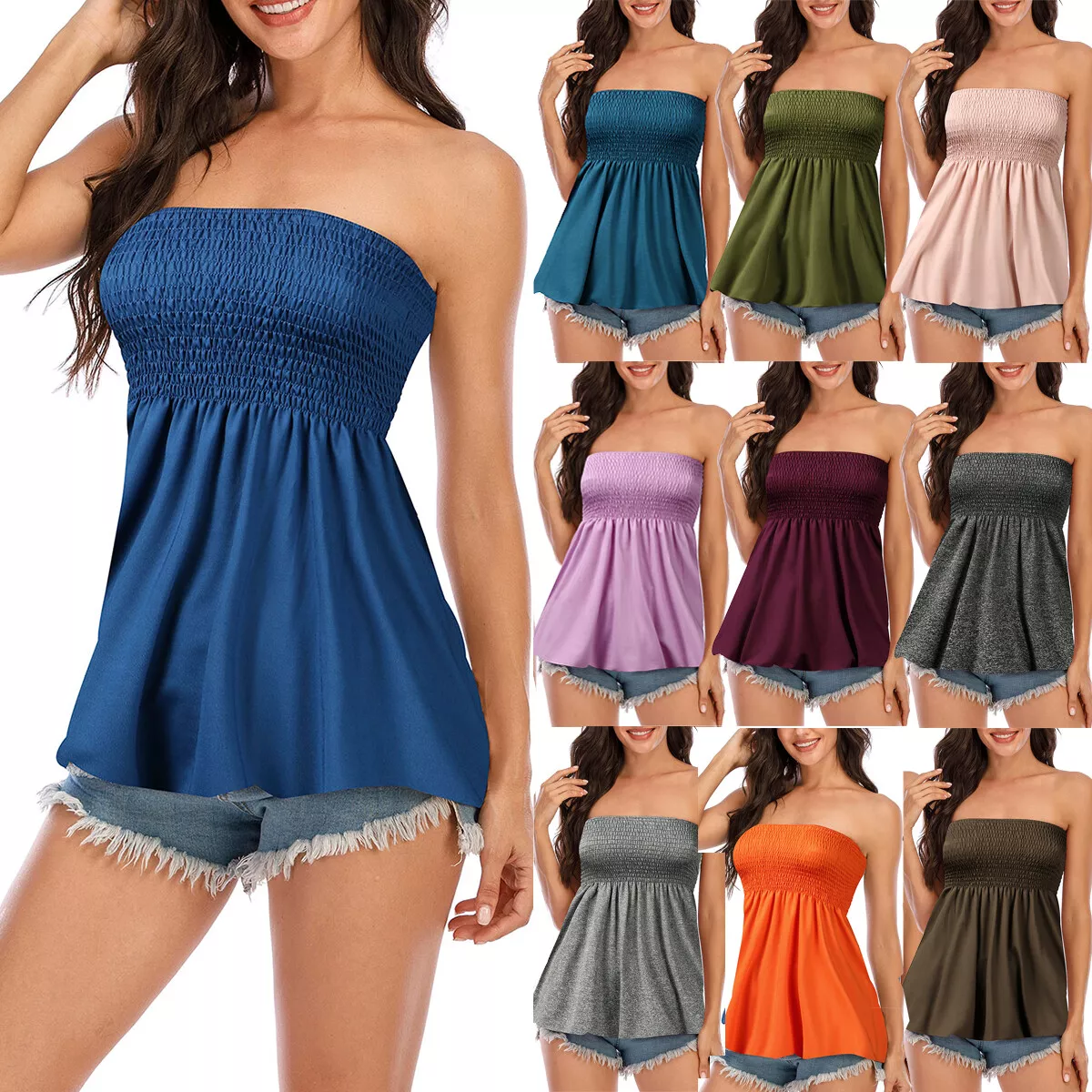 Strapless holiday best sale tops