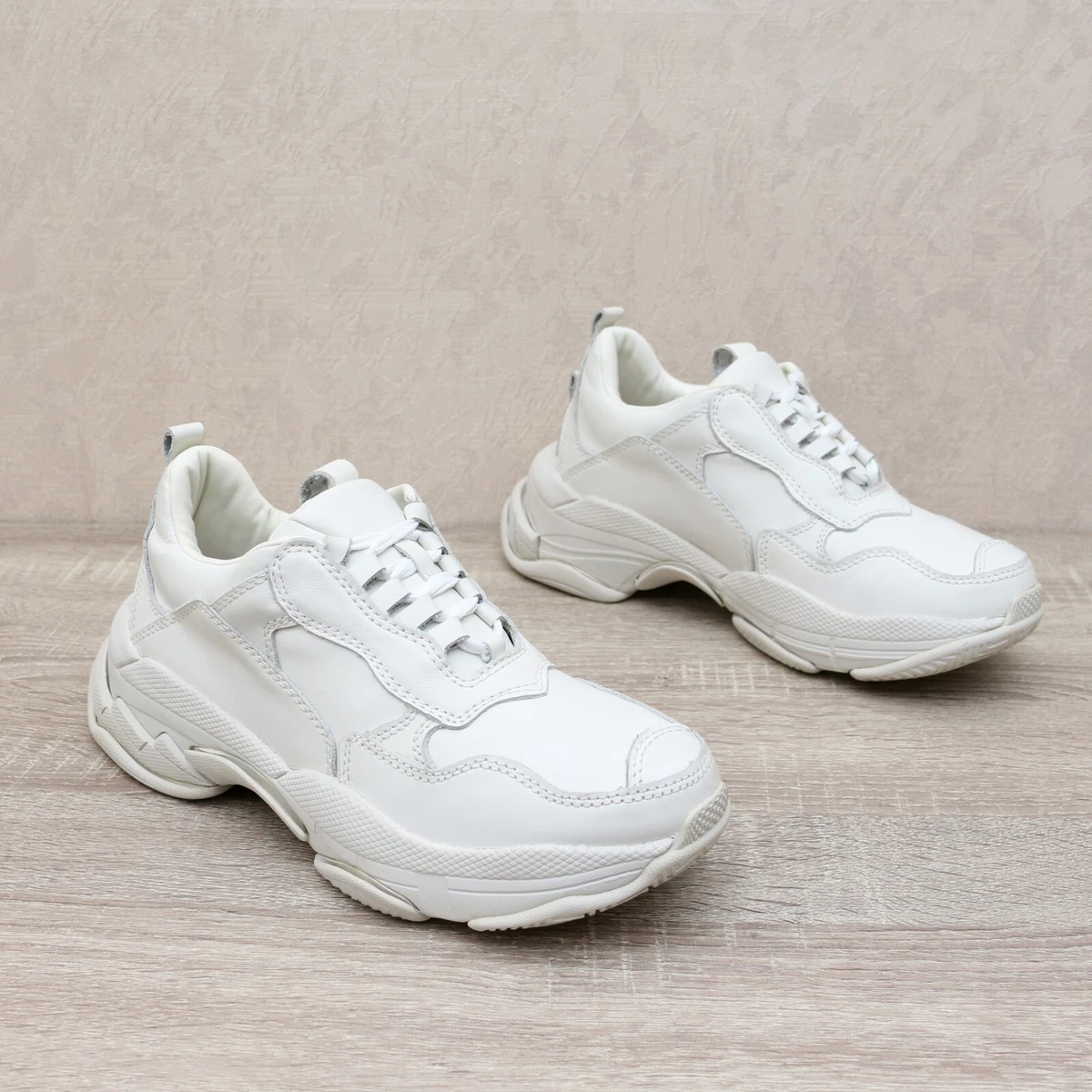 Jeffrey Campbell Lo Fi Women s Leather Ugly Chunky Dad Sneakers