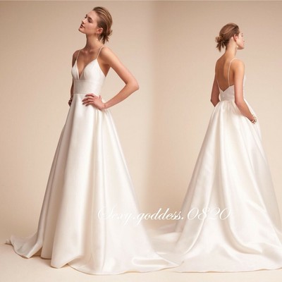 simple strapless wedding dress