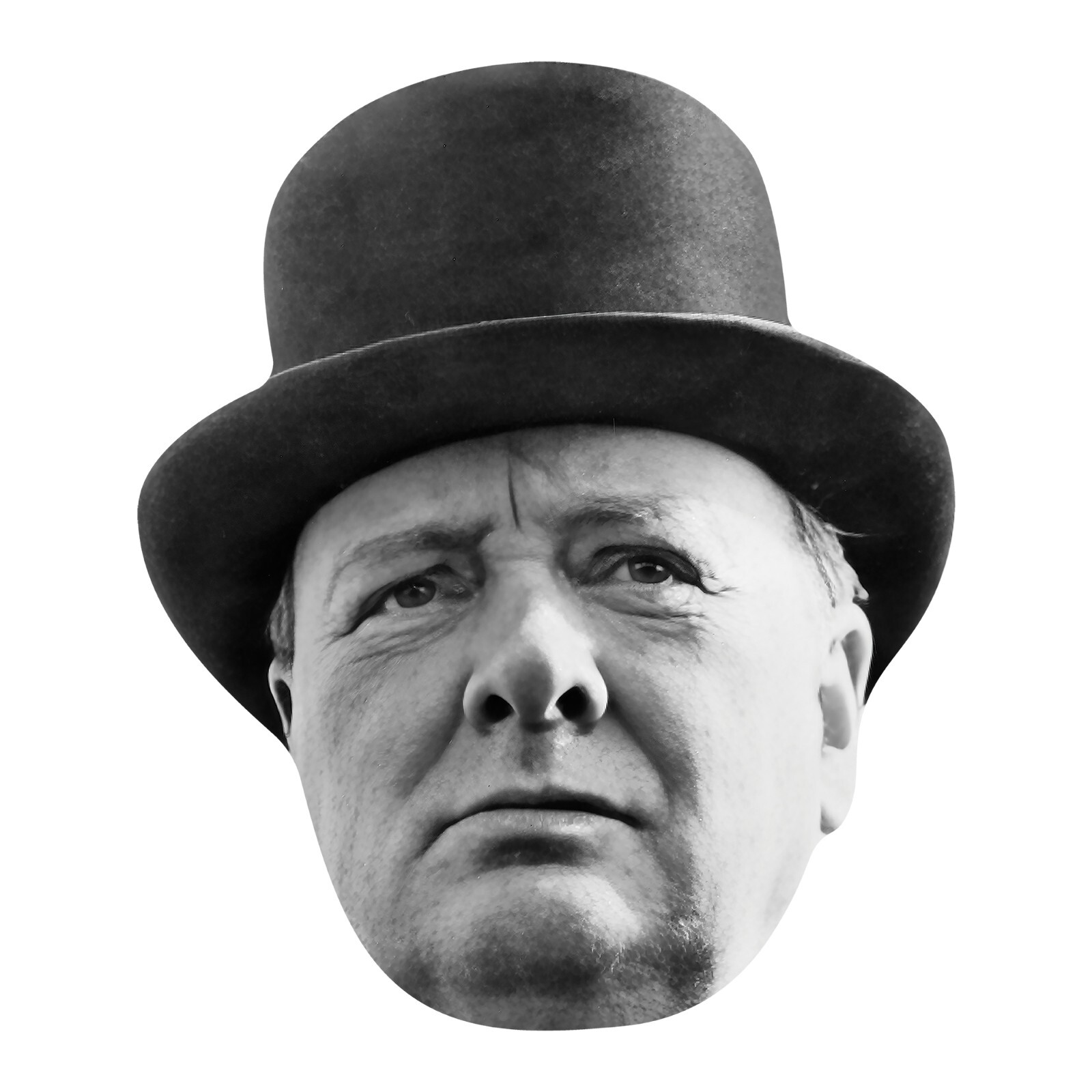 Winston Churchill Giant Head Cardboard Cutout 73cm x 61cm VE Day Celebrations
